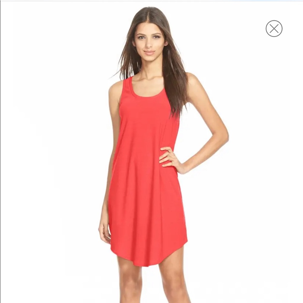Leith Tank Dress Red Cayenne